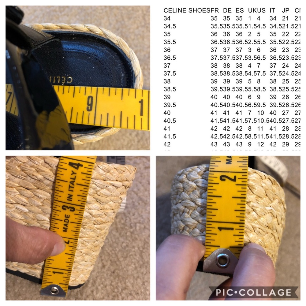 Céline Phoebe Philo Raffia Platform Sandals Sz 7 - Picture 8 of 8